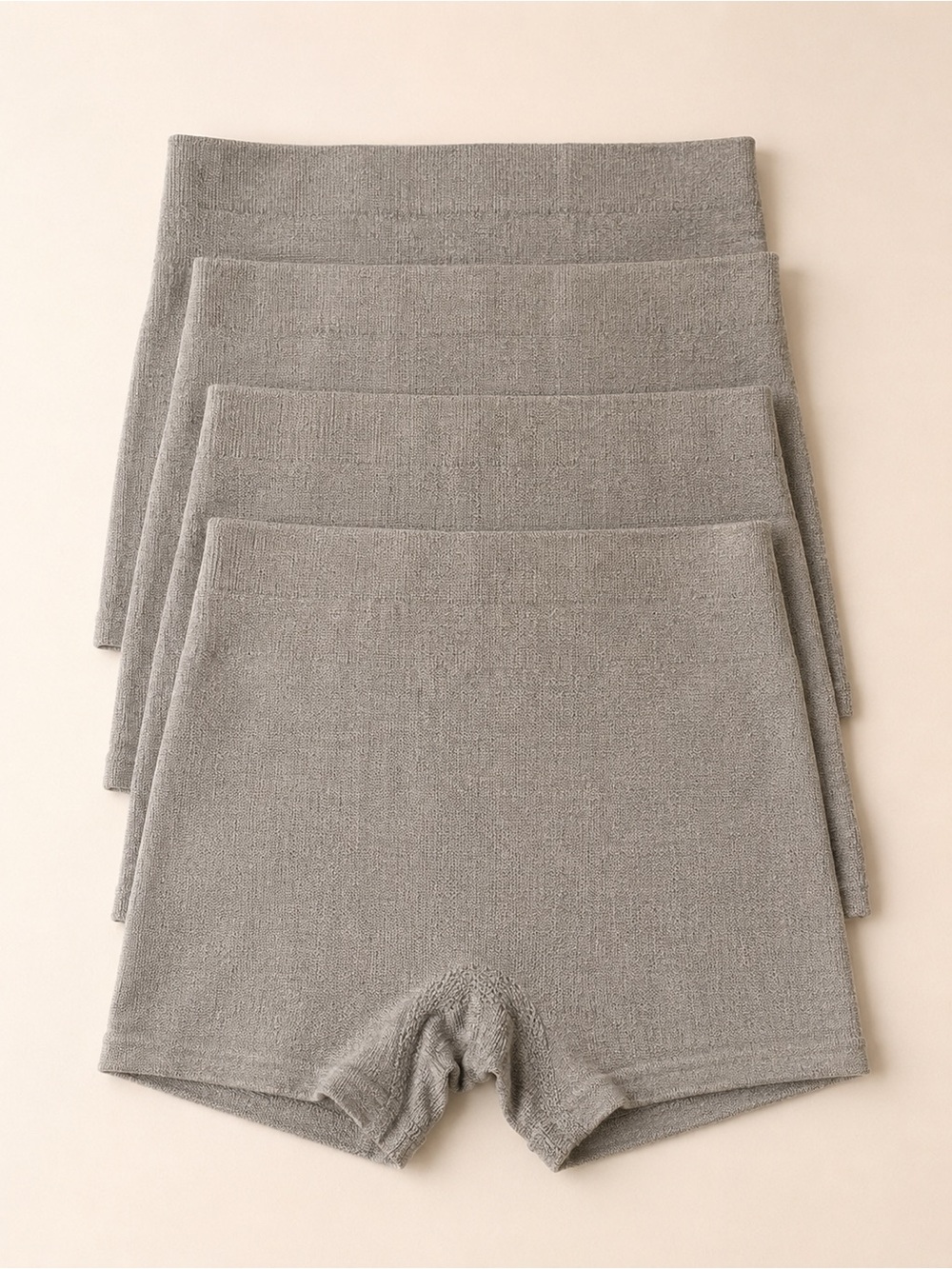 Women’s High-Waist Seamless Bike Shorts – Gray